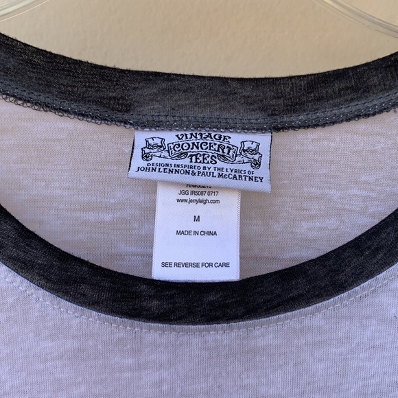 All You Need Is Love (Lennon/McCartney) Sheer White, Rainbow, Long Sleeve Tee, M - Picture 4 of 5